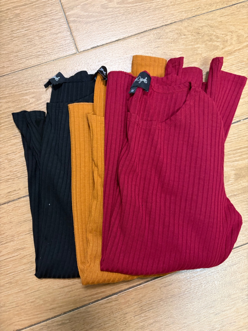 Wukogals Ribbed T-Shirts